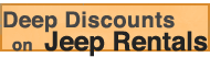 Deep Discounts on Jeep Rentals